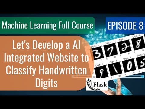 Machine Learning Ep8 - Let's Develop a AI Integrated Website to Classify Handwritten Digits