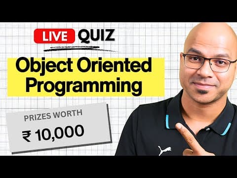 Object Oriented Programming Live Quiz | Win Prizes