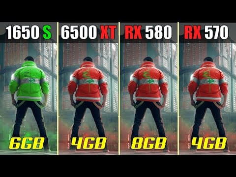 GTX 1650 Super vs. RX 6500 XT vs. RX 580 vs. RX 570 | in 2022