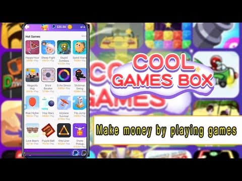 cool games box,a special make money app, killing time app to collect paypal