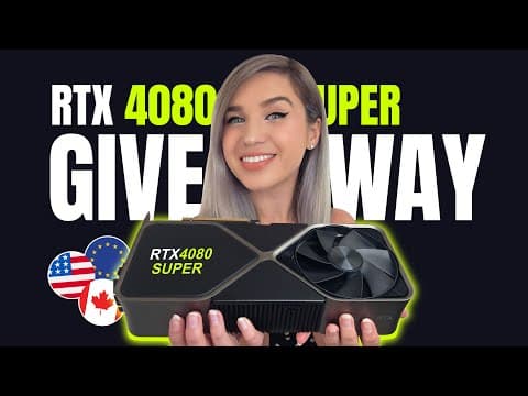 I’m Giving Away an RTX 4080 SUPER 🎁 NVIDIA GTC DC Special! 🚀