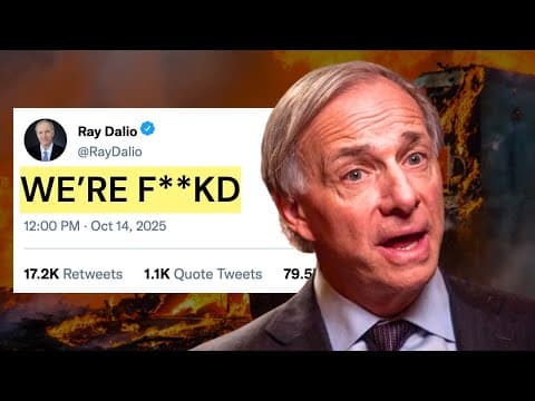 Ray Dalio Just Exposed the Biggest Lie in Investing