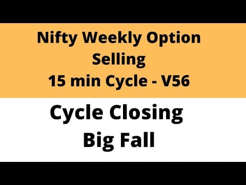Nifty Weekly Option Selling | Cycle Closing Big Fall | 15 min Cycle | V56