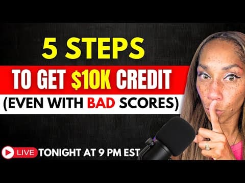 🚨 5 Steps to Get $10K–$50K Credit Limits (Even With Bad Credit)