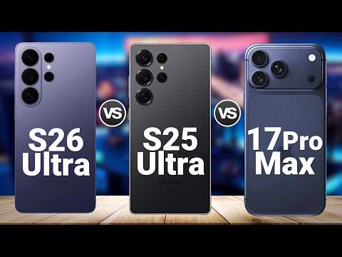 Samsung Galaxy S26 Ultra vs iPhone 17 Pro Max vs Samsung Galaxy S25 Ultra
