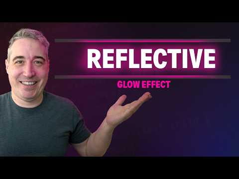Create a reflective glow effect with CSS