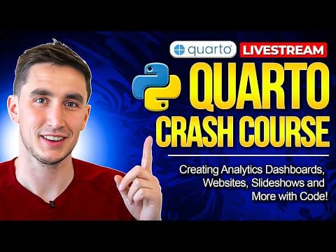 Creating Analytics Dashboards, Websites, Slideshows and more with Python! | Quarto Crash Course