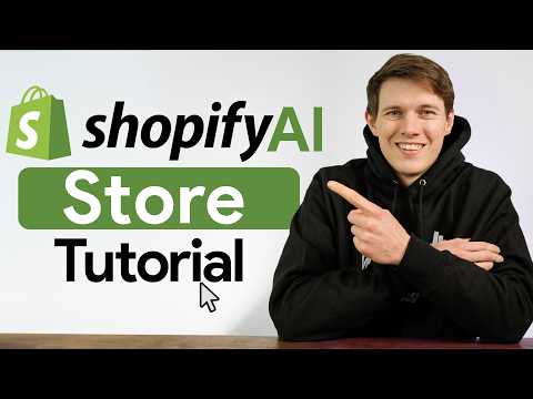 Shopify's New AI Builds Online Stores for you (FULL TUTORIAL)