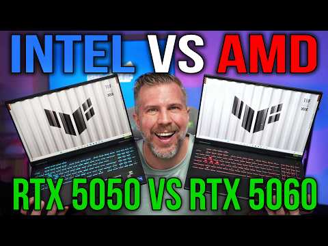 Asus TUF F16 vs TUF A16 Benchmark Review! Intel i7-14650HX vs Ryzen 7 260 - RTX 5050 vs RTX 5060!