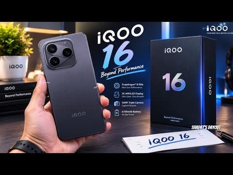 iQOO 16 IS Finally Here And It's A GAME CHANGER