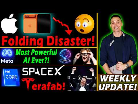 Stock Market Weekly! - Apple's Foldable Disaster 😬 Intel/Tesla Deal 🚀 Meta's Most Powerful AI 😮