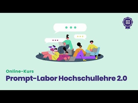 Prompt-Labor Hochschullehre 2.0: Kostenloser Online-Kurs auf dem KI-Campus