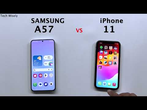 SAMSUNG A57 vs iPhone 11 - Speed Test