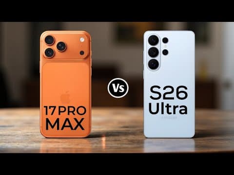 iPhone 17 Pro Max Vs Samsung Galaxy S26 Ultra