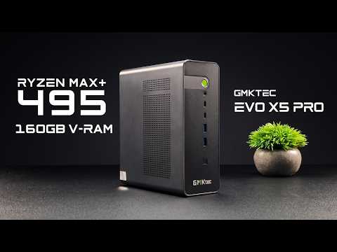 Ryzen AI Max+ 495 Hands On! 160GB of VRAM in a Mini PC, GMKtec EVO X5