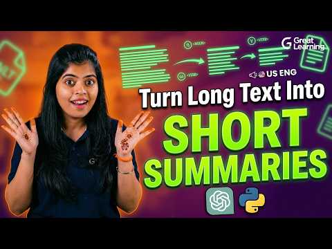 Learn Text Summarization | Python + NLTK + ChatGPT for Beginners