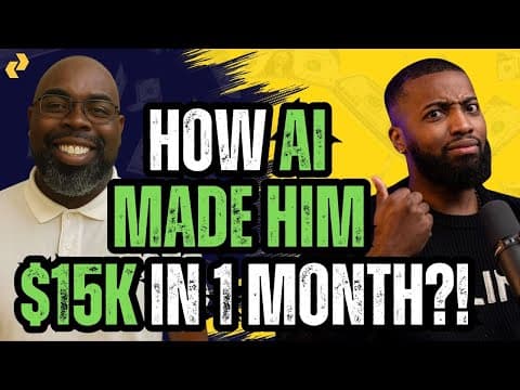 How He JUST Made $15k PASSIVELY With AI