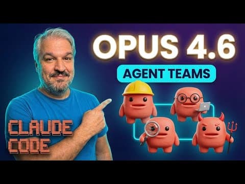 I Gave Opus 4.6 an Entire Dev Team - Claude Code Agent Teams