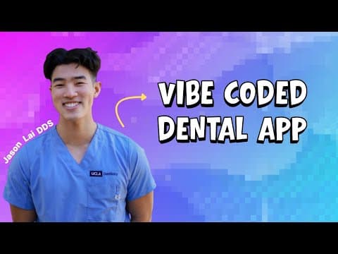 Dentist vibe codes a dental app