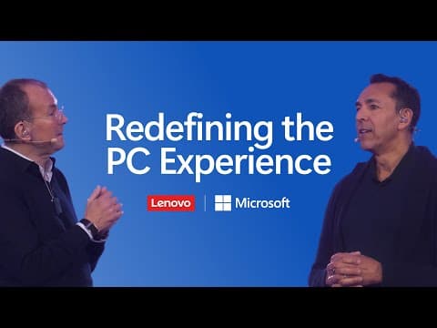 Microsoft and Lenovo Are Redefining What Technology Can Do
