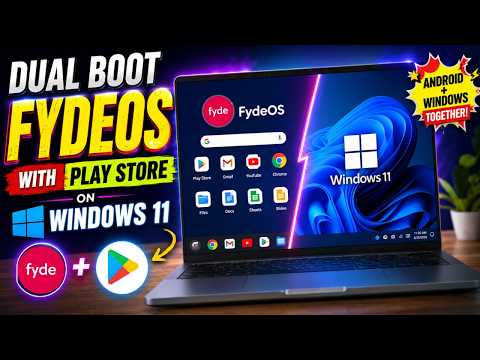 END of EMULATORS - Dual Boot FydeOS(Android) with Play Store on Windows
