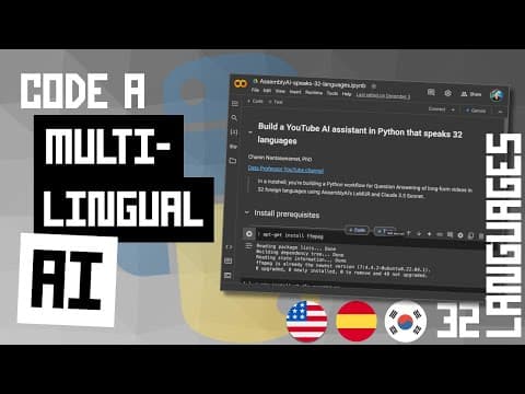 Code Your Own Multilingual AI in Python that speaks 32 languages