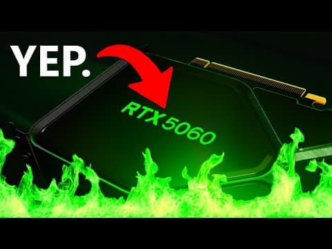 Nvidia Nukes 5060 Supply Leak — RTX 50 Series Fully Cooked