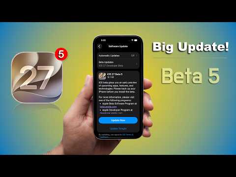 iOS 27 Beta 5 🔥 - Big Update! New Features, Performance, Battery Life (HINDI)