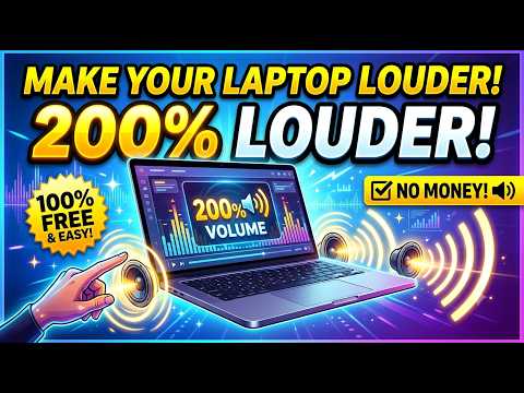 How to Make Your Laptop Speakers 200% Louder for FREE