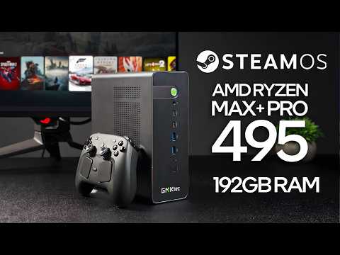 Steam OS on the new RYZEN MAX+ Pro 495 is insane!