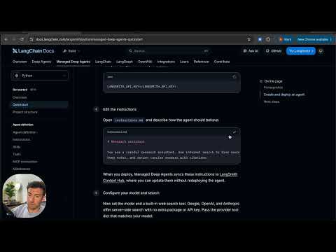 Managed Deep Agents - Quickstart