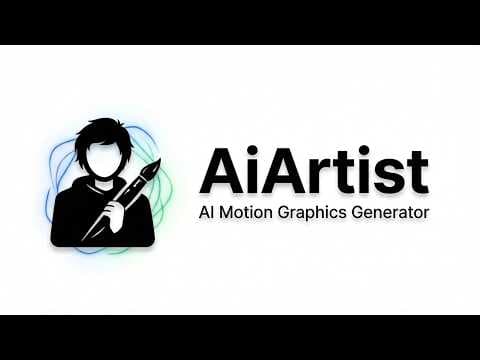 Introducing AiArtist - AI motion graphics generator for Social Media and Ads
