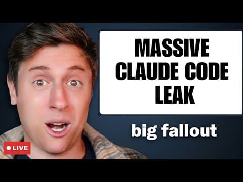 LIVE: MASSIVE Claude Code leak fallout. + Hermes agent workflows