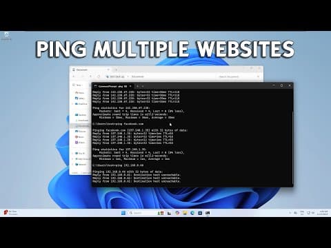 CMD: Ping Multiple Websites Using One Command