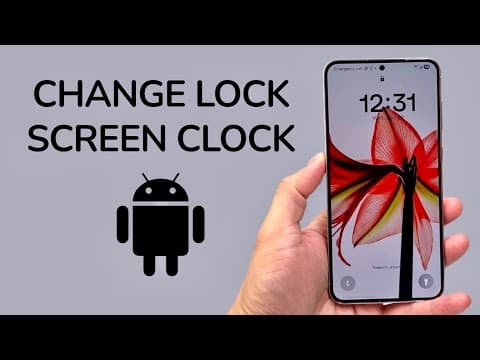 How To Change Lock Screen Clock On Android Phone