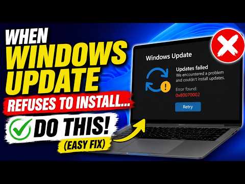 When Windows Update Refuses to Install... Do This! (Easy Fix)