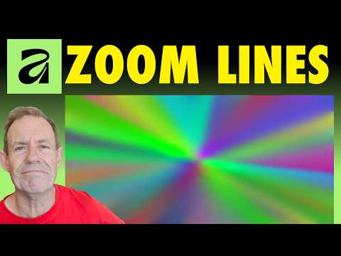 Affinity 3.3 ZOOM Lines Diffusion Effect | How To | Colour Angle Gradient Radial | Free Script