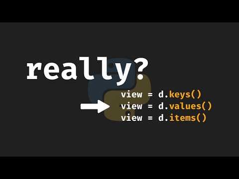 Dictionary Views are Awesome in Python