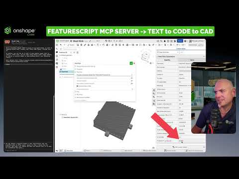 Text → Code → CAD preview: A parametric heat sink generated entirely by AI