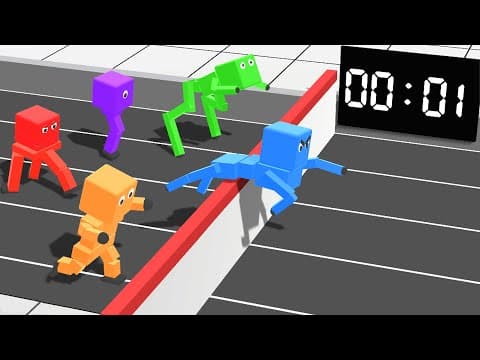 AI Learns to Race Hurdles (deep reinforcement learning)