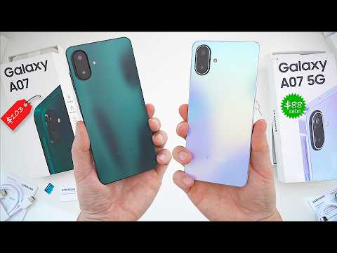 Galaxy A07 4G/LTE & A07 5G Unboxing & Comparison! (Samsung's Cheapest Phones!)