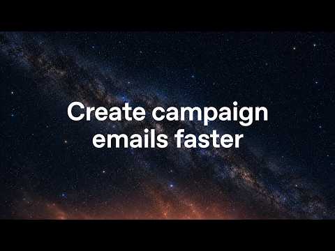 Use ChatGPT Work to create campaign emails