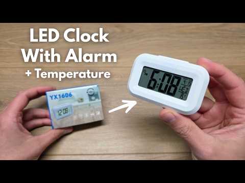 Mini LED Clock With Alarm & Temperature - Full REVIEW & SETUP Guide - YX1606 ,C1019 ,ST8020 ,KA0292