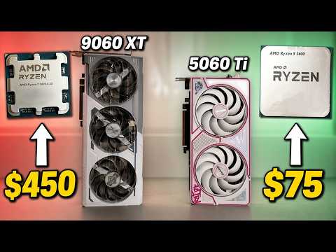 Can a 2019 Ryzen 5 3600 Keep Up with RX 9060 XT & RTX 5060 Ti? (vs 9800X3D)