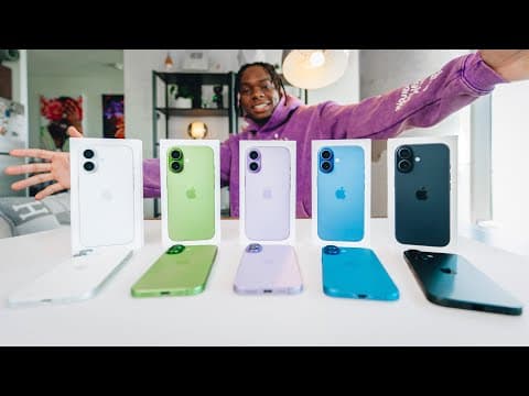 iPhone 17 in All Colors Sage, Black, Mist Blue, White & Lavender!