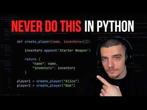 Never Use [ ] as a Default Argument in Python...