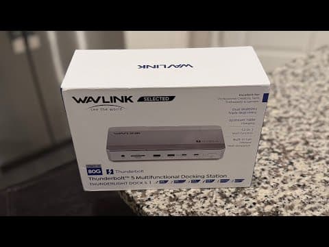 WAVLINK Intel Certified Thunderbolt 5 Docking Station THE ULTIMATE DOCKING STATION FOR YOUR MACBOOK!