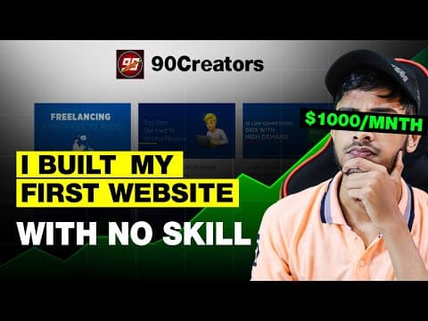 🔥How I built my first Website without any skill from Scratch