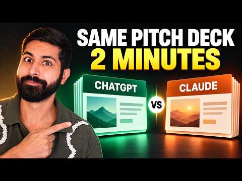 ChatGPT vs Claude: I Made Them Build the Same Pitch Deck