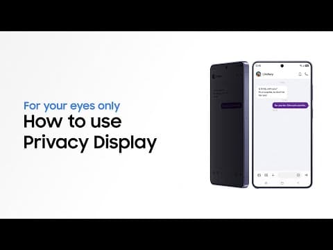 How to use Privacy Display | Galaxy S26 Ultra | Samsung